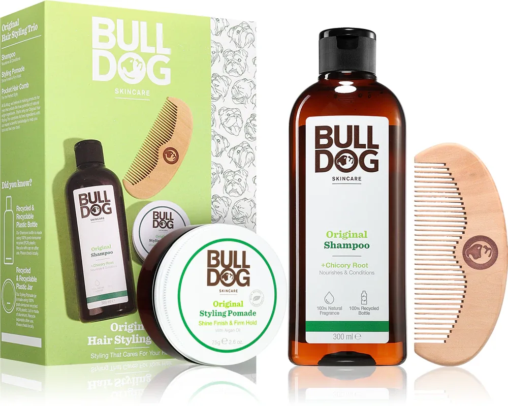 Bulldog Original Hair Styling Trio - Подарочный набор для мужчин