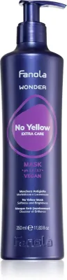 Fanola Wonder No Yellow Extra Care Mask - Маска для волос, нейтрализующая желтые оттенки