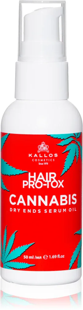 Сыворотка для волос Kallos Hair Pro-Tox Cannabis несмываемая, для сухих и повреждённых волос, 50 мл