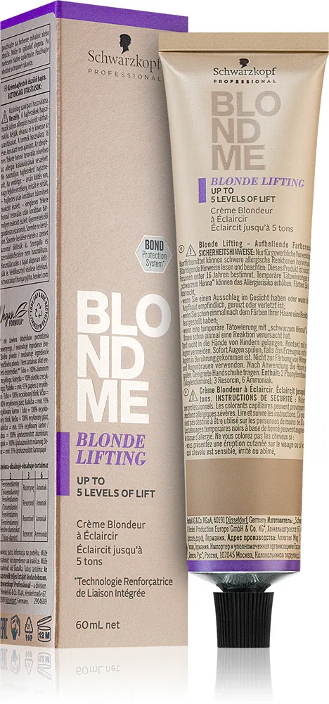 Schwarzkopf Professional Blondme Lifting - Светящийся крем для светлых волос, 60 мл, оттенок Ash