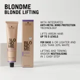 Schwarzkopf Professional Blondme Lifting - Светящийся крем для светлых волос, 60 мл, оттенок Ash — фото 7