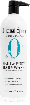 Original Sprout Classic Collection Hair & Body Babywash - Гель для душа и волос для чувствительной кожи для детейpH 6,0 – 7,0, 946 мл