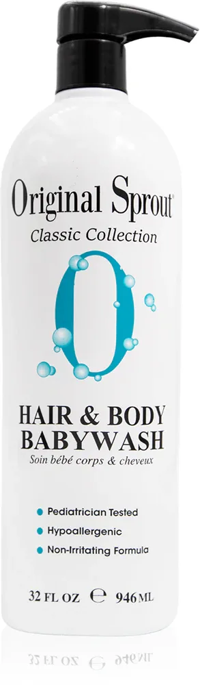 Original Sprout Classic Collection Hair & Body Babywash - Гель для душа и волос для чувствительной кожи для детейpH 6,0 – 7,0, 946 мл