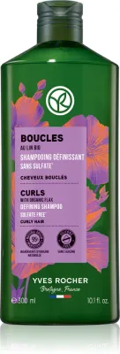 Yves Rocher Boucles - Шампунь для кудрявых и волнистых волос with organic flax, 300 мл