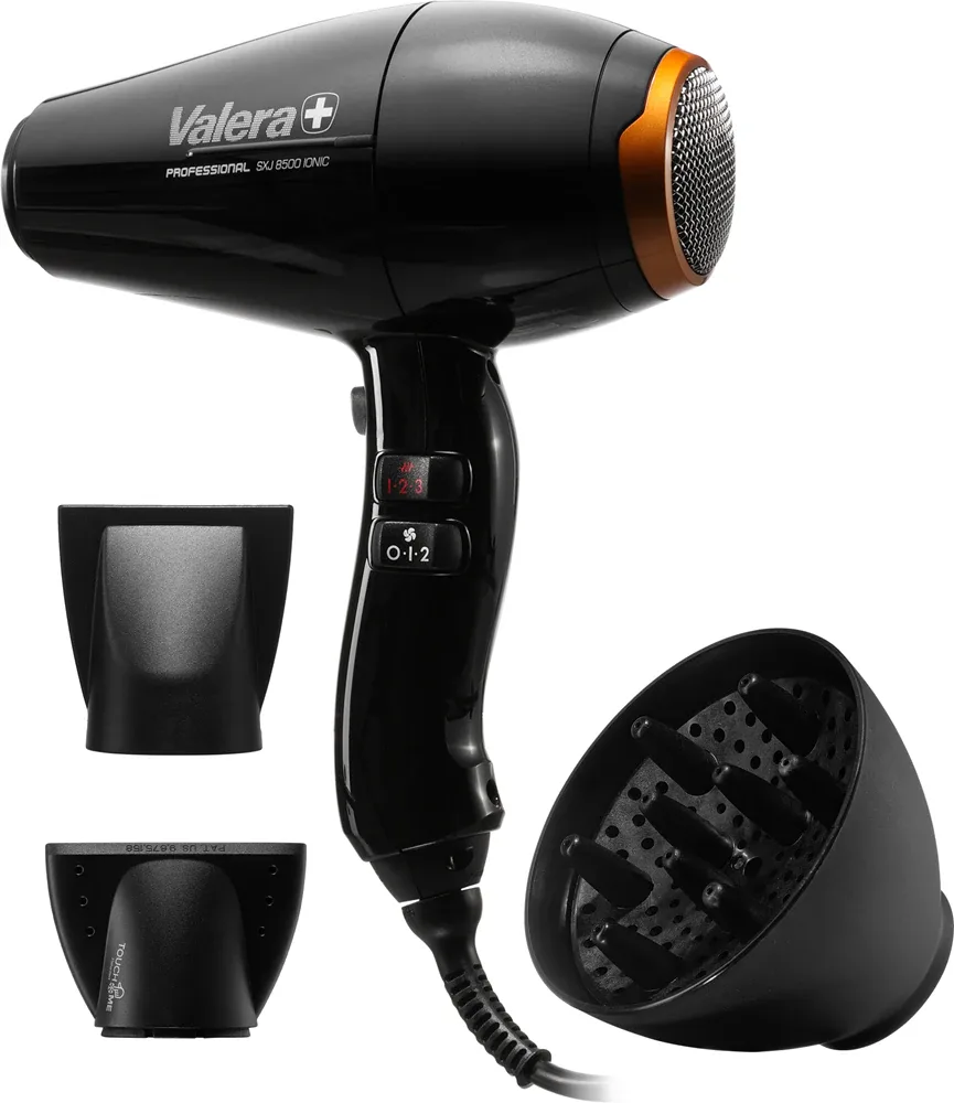 Valera Swiss Silent Jet 8500 RC D - Фен для волос NightBlack, 1 шт