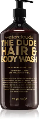 Waterclouds The Dude Hair & Body Wash - Гель для душа и шампунь 2 в 1, 1000 мл