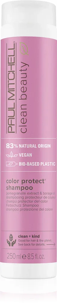 Paul Mitchell Clean Beauty Color Protect Shampoo - Фиолетовый шампунь для осветленных волос с холодными оттенками блонда, 250 мл