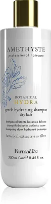 FarmaVita Amethyste Botanical Hydra - Легкий увлажняющий шампунь для нежного очищения с фильтром UV, 250 мл
