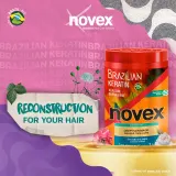 Novex Brazilian Keratin - Регенерирующая маска для поврежденных волос, 400 г — фото 4