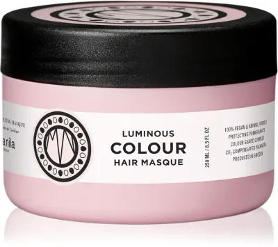 Maria Nila Luminous Colour Masque - Маска для волос, увлажняющая и питательная, для окрашенных волос, 250 мл