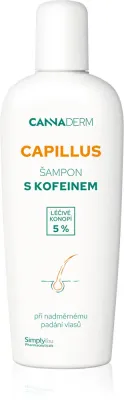 Шампунь для волос Cannaderm Capillus Caffeine shampoo с кофеином, против выпадения волос, 150 мл