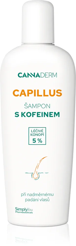 Шампунь для волос Cannaderm Capillus Caffeine shampoo с кофеином, против выпадения волос, 150 мл