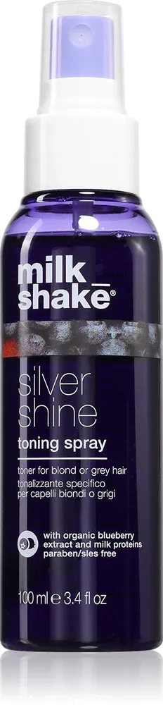 milk_shake Silver Shine Toning Spray - Тонизирующий спрей для блондинок и седых волос, 100 мл