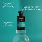 Apivita Oily Hair Oil Balance Shampoo - Глубоко очищающий шампунь для жирной кожи головы для укрепления волос и придания им большего блеска, 250 мл — фото 2