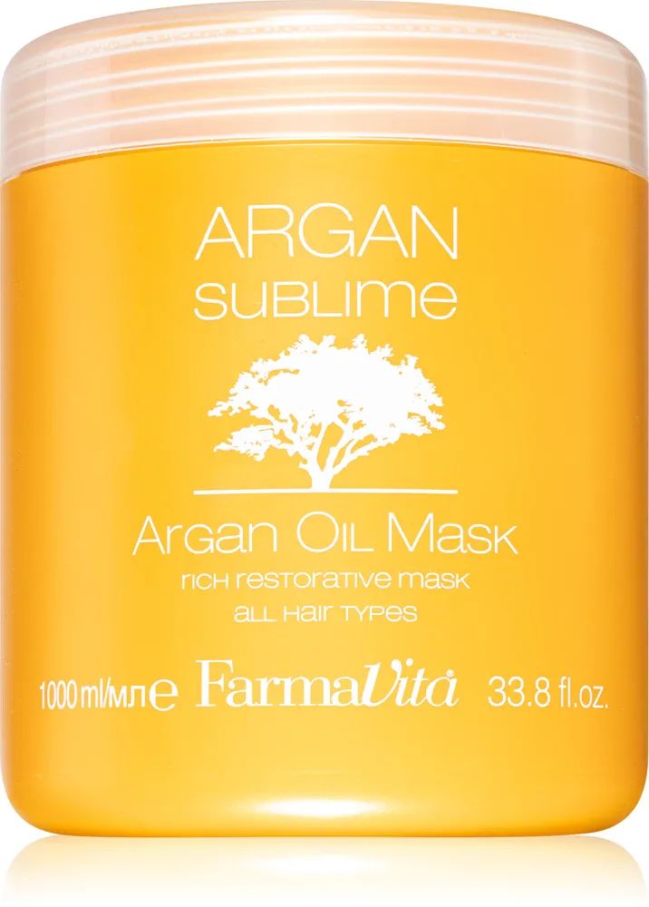 FarmaVita Argan Sublime - Регенерирующая увлажняющая маска для волос