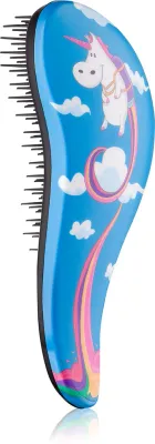 Щётка для волос Dtangler Unicorn плоская, для распутывания волос, 18,5 см