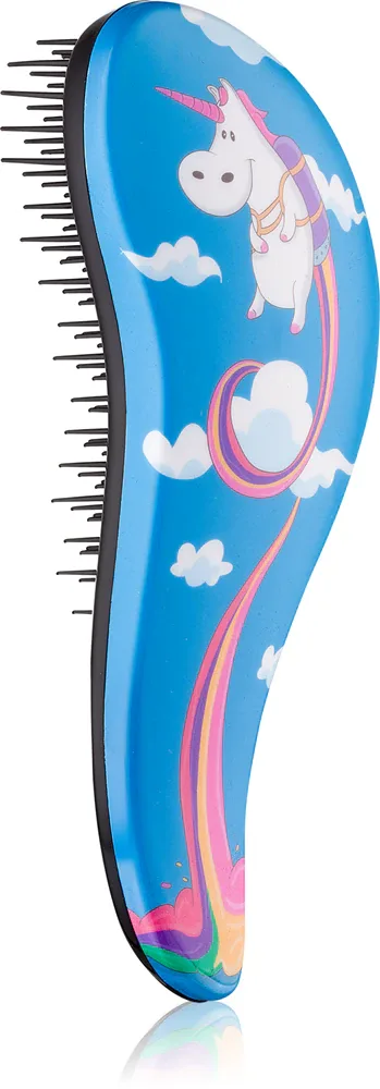 Щётка для волос Dtangler Unicorn плоская, для распутывания волос, 18,5 см