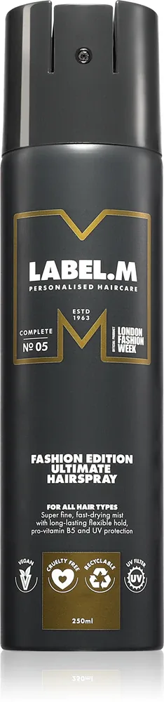 label.m Fashion Edition - Лак для волос для всех типов волос, 250 мл