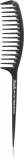 Расчёска для волос Janeke Carbon Fibre Fashion Comb with a long tail and wavy frame антистатическая, с длинным хвостиком 21,5 x 3 cm, 1 шт — фото 1