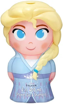 Disney Frozen Elsa - Гель для душа и шампунь 2 в 1 для детей, 400 мл