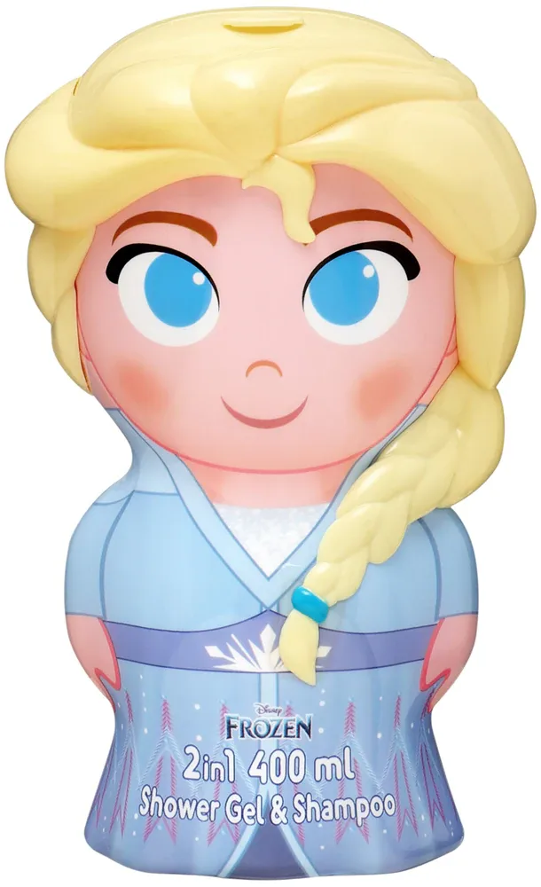 Disney Frozen Elsa - Гель для душа и шампунь 2 в 1 для детей, 400 мл