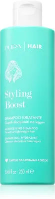 PUPA Milano Styling Boost Shampoo Idratante - Легкий увлажняющий шампунь против пушистости волос, 250 мл