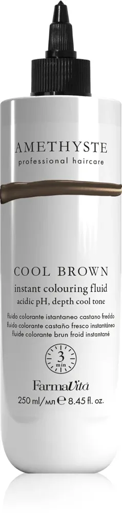Краска для волос FarmaVita Amethyste Instant Colouring Fluid оттеночная, полуперманентная, профессиональная, 250 мл
