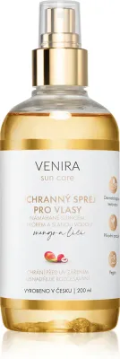 Venira Protective Hair Spray - Защитный спрей для волос, подверженных воздействию вредных солнечных лучей с ароматом Mango and Lychee, 200 мл