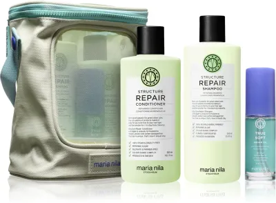Maria Nila Structure Repair Beauty Bag - Подарочный набор для сухих и поврежденных волос, 3 шт