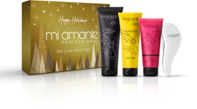 Mi Amante Professional Happy Holidays - Праздничный набор подарочный для волос, 4 шт