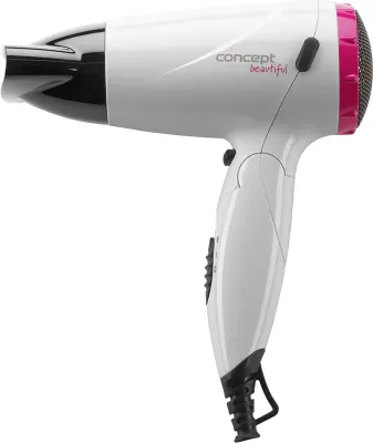 Concept Beautiful - Фен для волос White + Pink, 1 шт