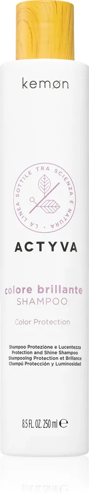 Kemon Actyva Colore Brillante - Осветляющий и укрепляющий шампунь для окрашенных волос
