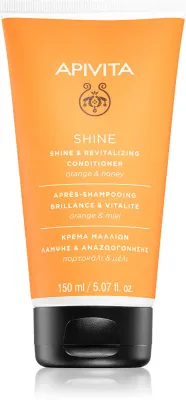 Apivita Shine Revitalizing Conditioner - Кондиционер для волос, восстанавливающий блеск матовым волосам, 150 мл
