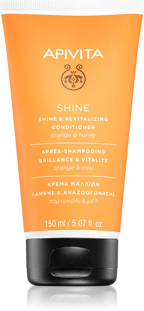 Apivita Shine Revitalizing Conditioner - Кондиционер для волос, восстанавливающий блеск матовым волосам, 150 мл