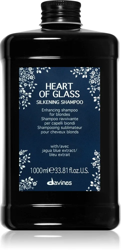 Davines Heart of Glass Silkening Shampoo - Нежный очищающий шампунь для светлых волос
