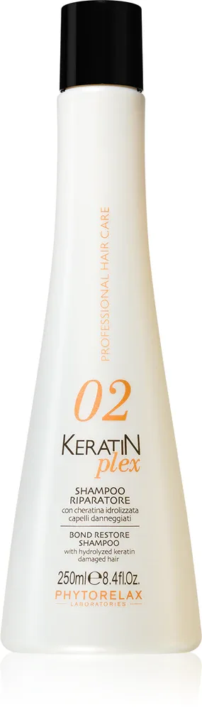 Phytorelax Laboratories Keratin Plex - Восстанавливающий шампунь с кератином для поврежденных волос, 250 мл