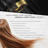 Nanoil Argan - Питательная маска для волос с маслом арганы, 300 мл — фото 3