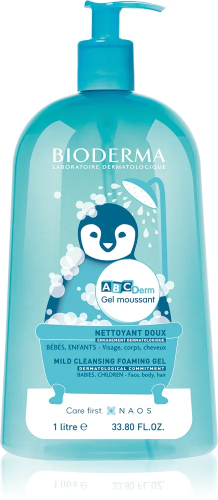 Bioderma ABC Derm Mild Cleansing Foaming Gel - Детский гель для душа