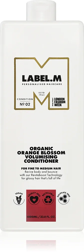 label.m Organic Orange Blossom Volumising Conditioner - Укрепляющий объемный кондиционер, 1000 мл