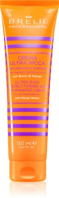 Brelil Professional Crema Ultra Ricca - Питательный реструктурирующий крем для волос, ослабленных действием хлора, солнца и соленой воды, 150 мл