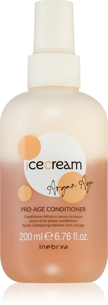 Inebrya Argan-Age - Двухфазный нерастворимый кондиционер с аргановым маслом, 200 мл