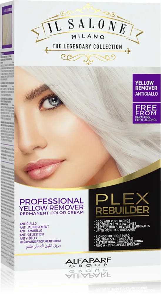 Alfaparf Milano Il Salone Milano Plex Rebuilder - стойкая краска для волос, 1 шт, оттенок Yellow Remover