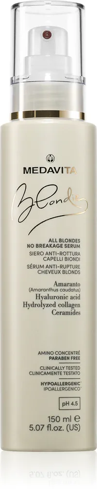 Medavita Blondie All Blondes - Активная сыворотка для волос и кожи головы No Breakage, 150 мл