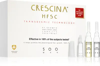 Crescina Transdermic 500 Re-Growth and Anti-Hair Loss - Уход, способствующий росту волос и предотвращающий их выпадение для мужчин