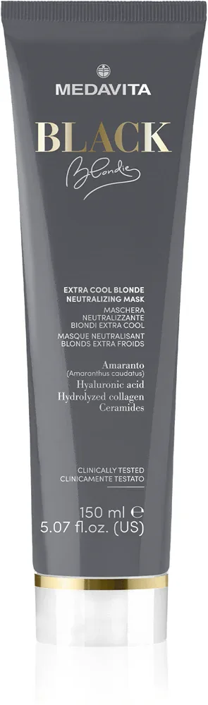 Medavita Black Blondie Extra Cool Blonde - Маска для волос: натуральная нейтрализующая для окрашенных волос, 150 мл