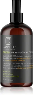 Canneff Green Anti-pollution CBD & Plant Keratin Hair Spray - Уход без смывки для волос, 200 мл