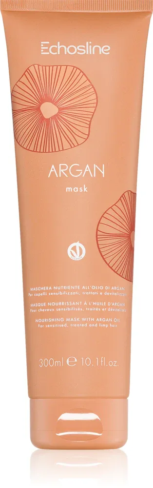 Echosline Argan mask - Питательная маска для гладких и блестящих волос с аргановым маслом