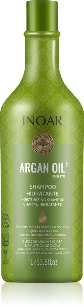INOAR Argan Oil System - Сглаживающий шампунь, 1000 мл