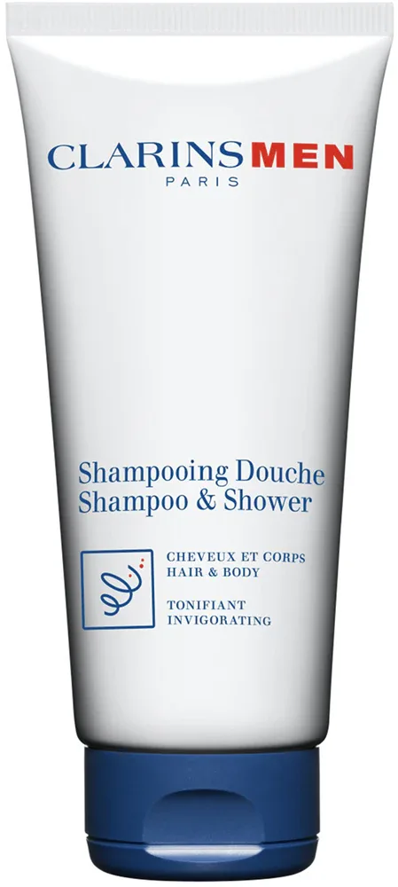 Clarins Men Shampoo & Shower - Освежающий шампунь для тела и волос, 200 мл