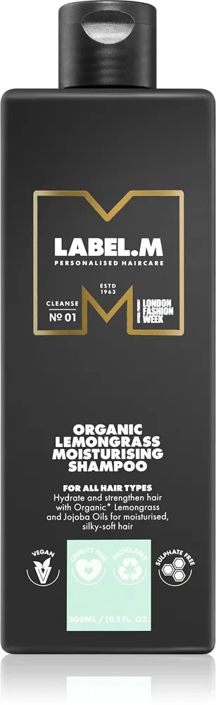 label.m Organic Lemongrass - Увлажняющий шампунь для всех типов волос, 300 мл